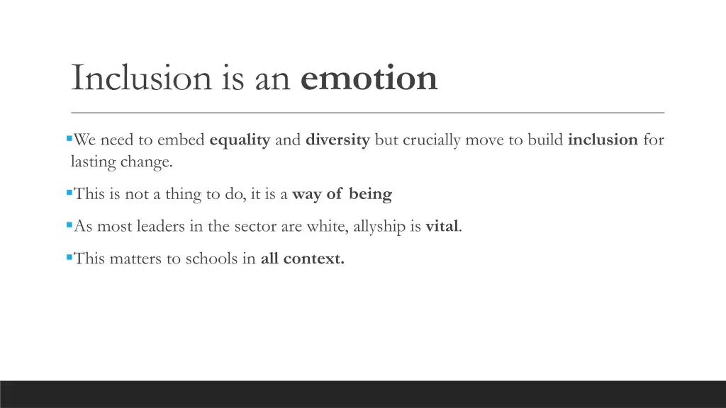 inclusion is an emotion