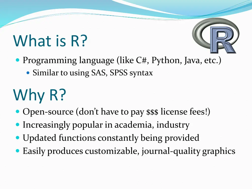 what is r