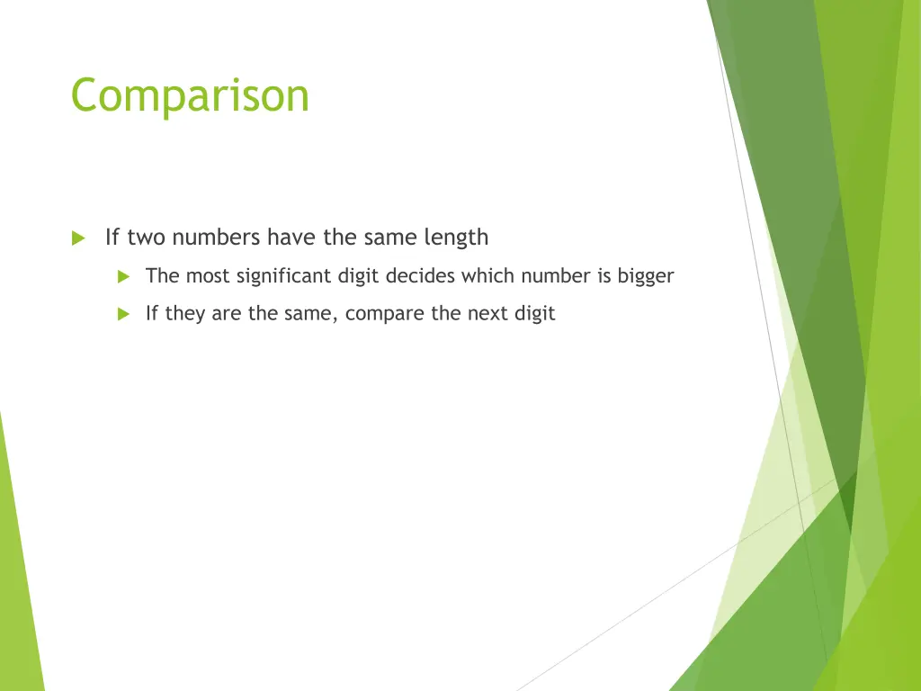 comparison