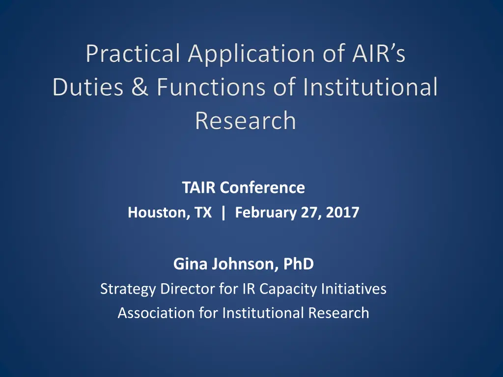 tair conference houston tx february 27 2017