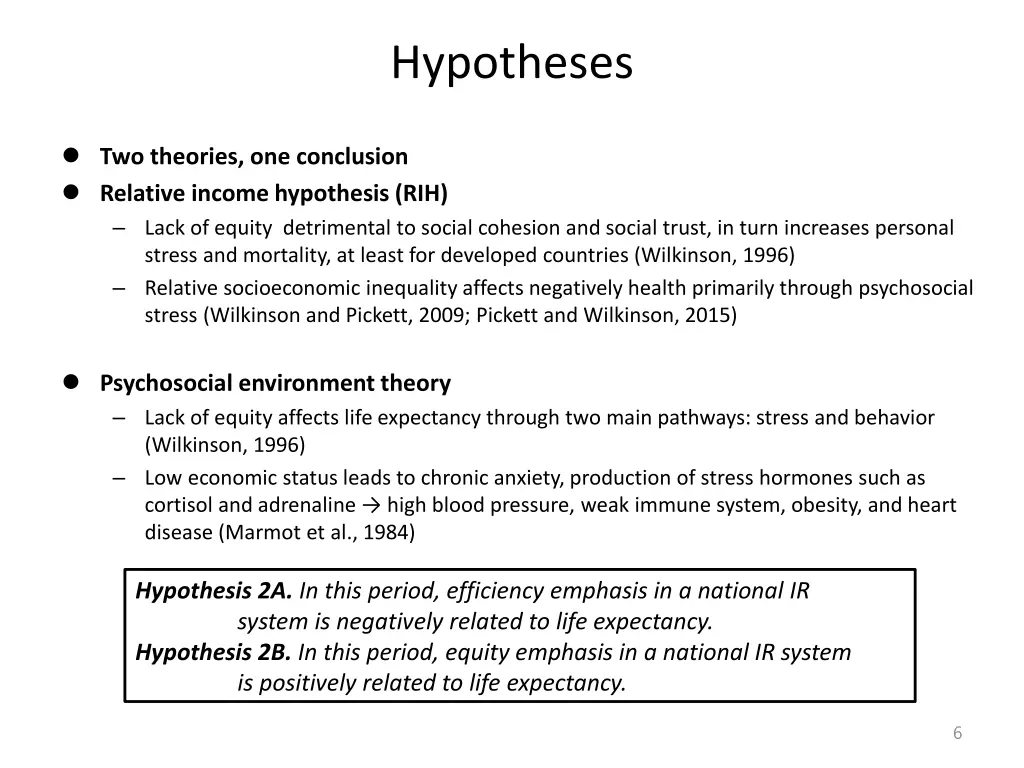 hypotheses 1