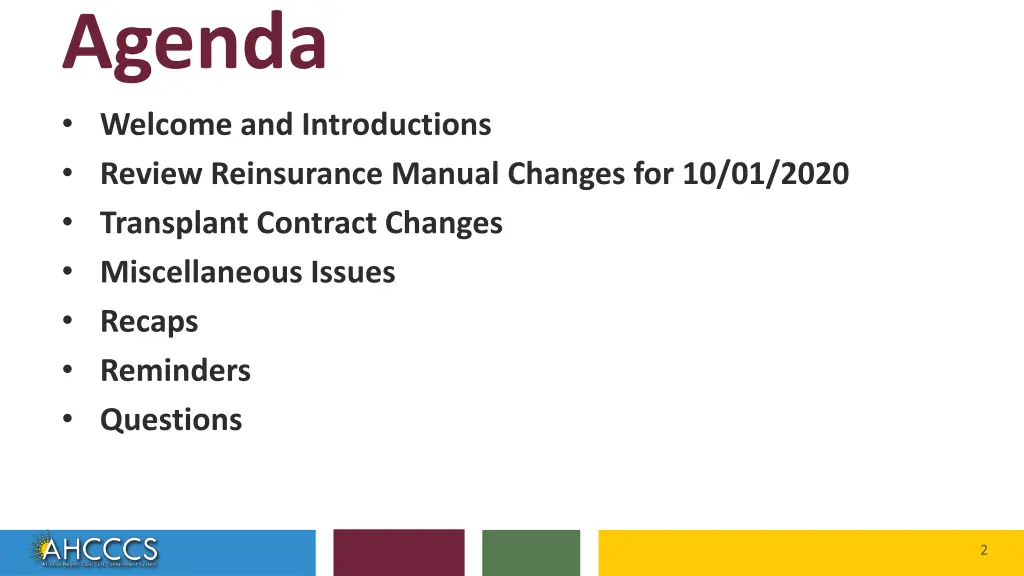 agenda welcome and introductions review