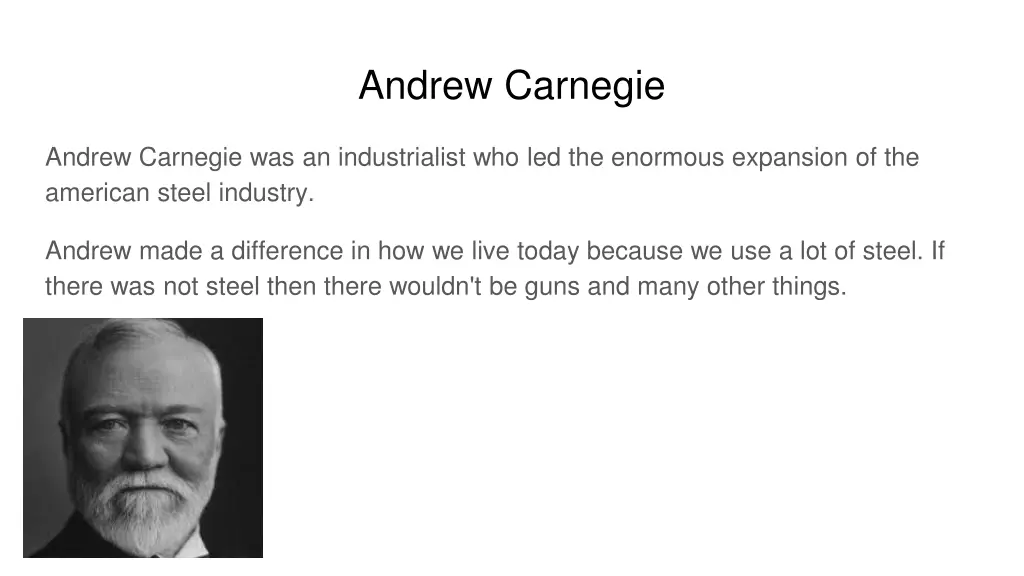 andrew carnegie