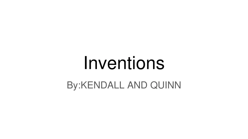 inventions