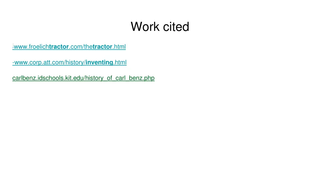 work cited