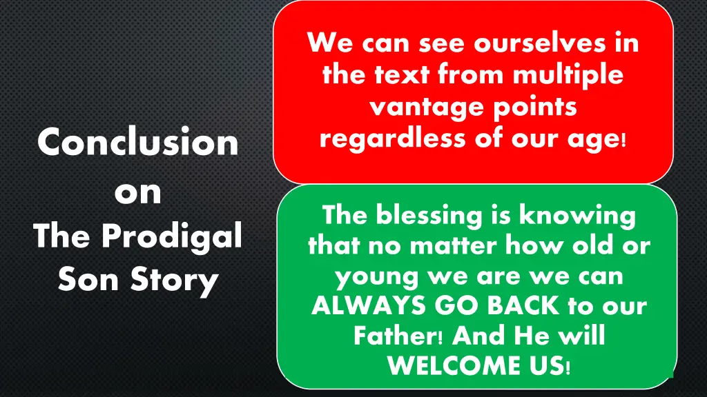 we can see ourselves in the text from multiple