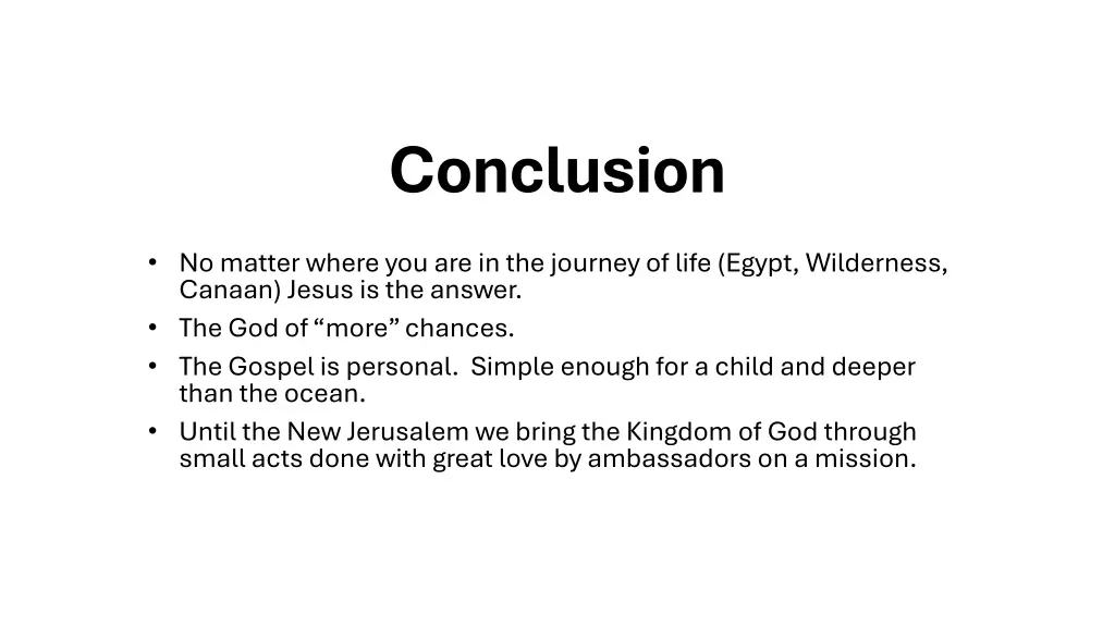 conclusion