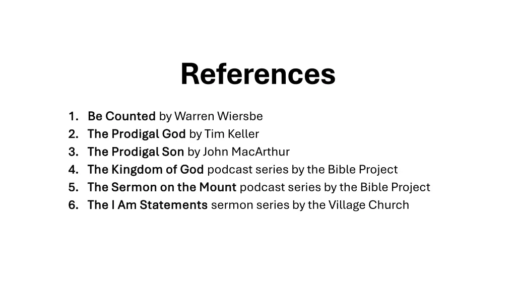 references