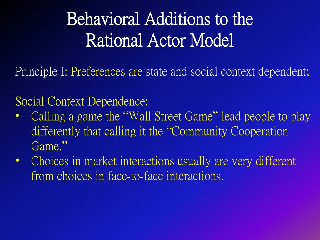 behavioral additions to the behavioral additions 1