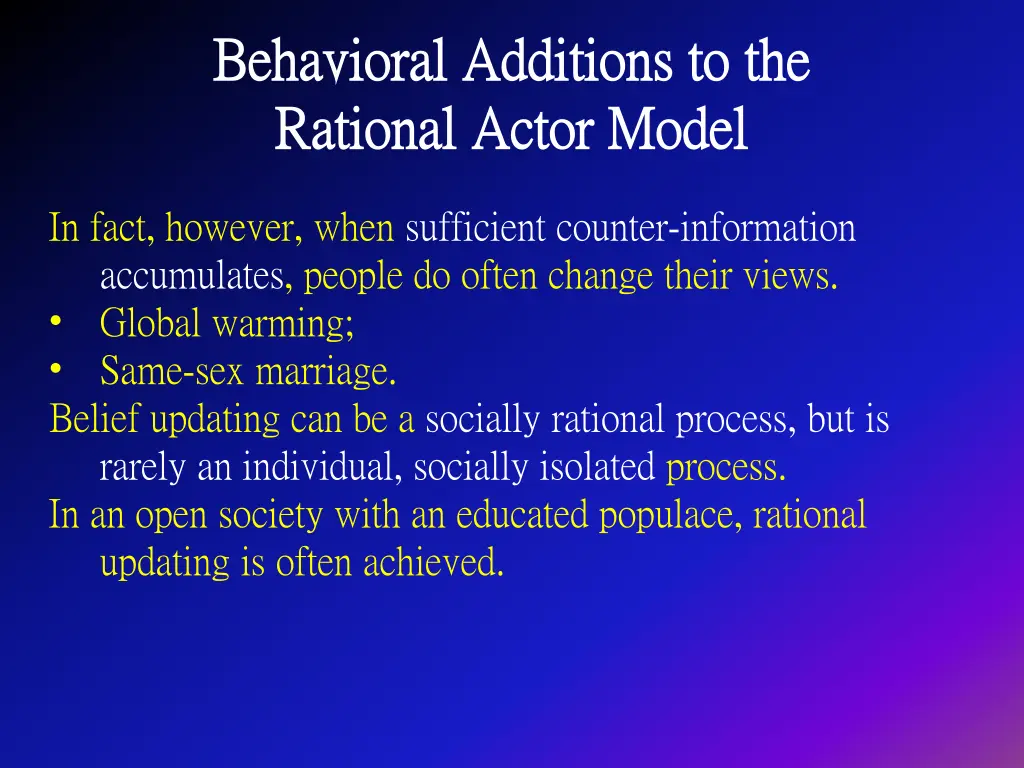 behavioral additions to the behavioral additions 5
