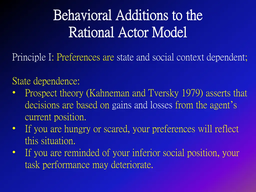 behavioral additions to the behavioral additions