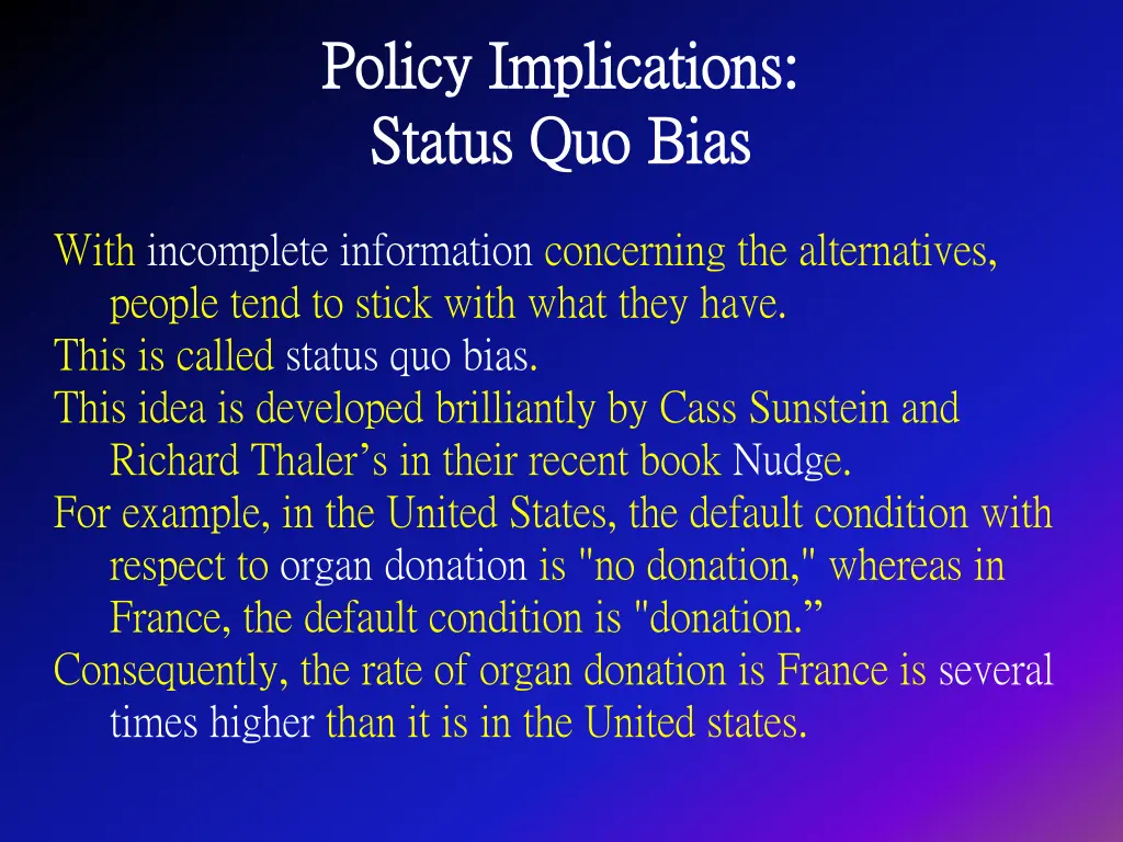 policy implications policy implications status