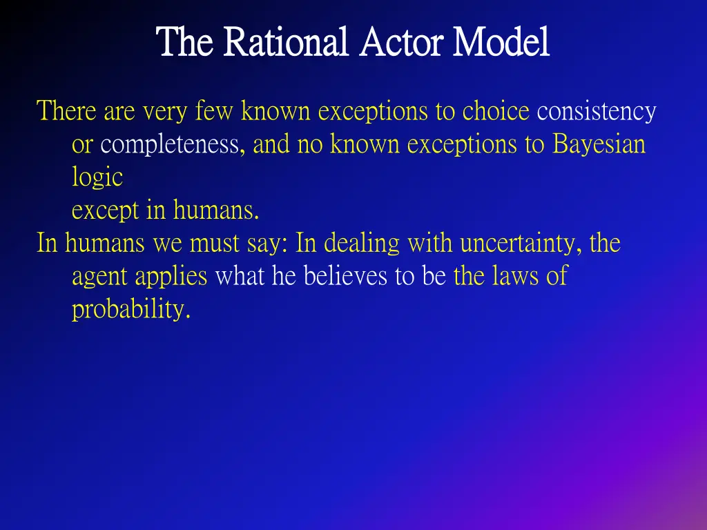 the rational actor model the rational actor model 2