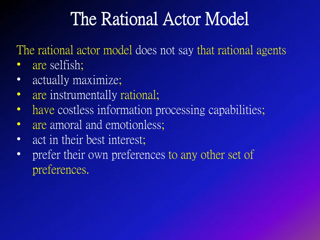 the rational actor model the rational actor model 7