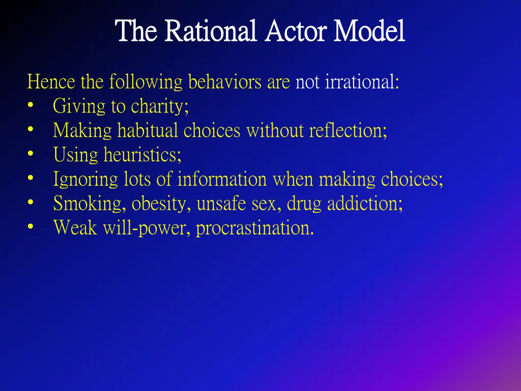 the rational actor model the rational actor model 8