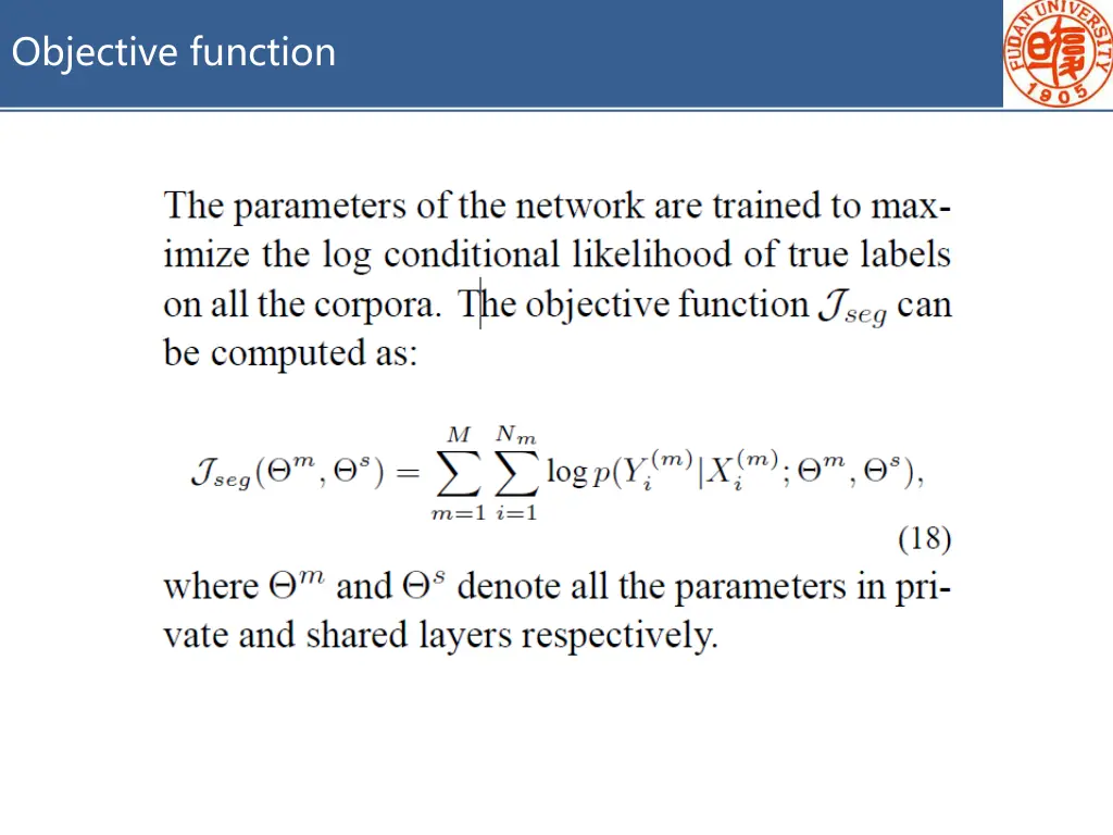 objective function