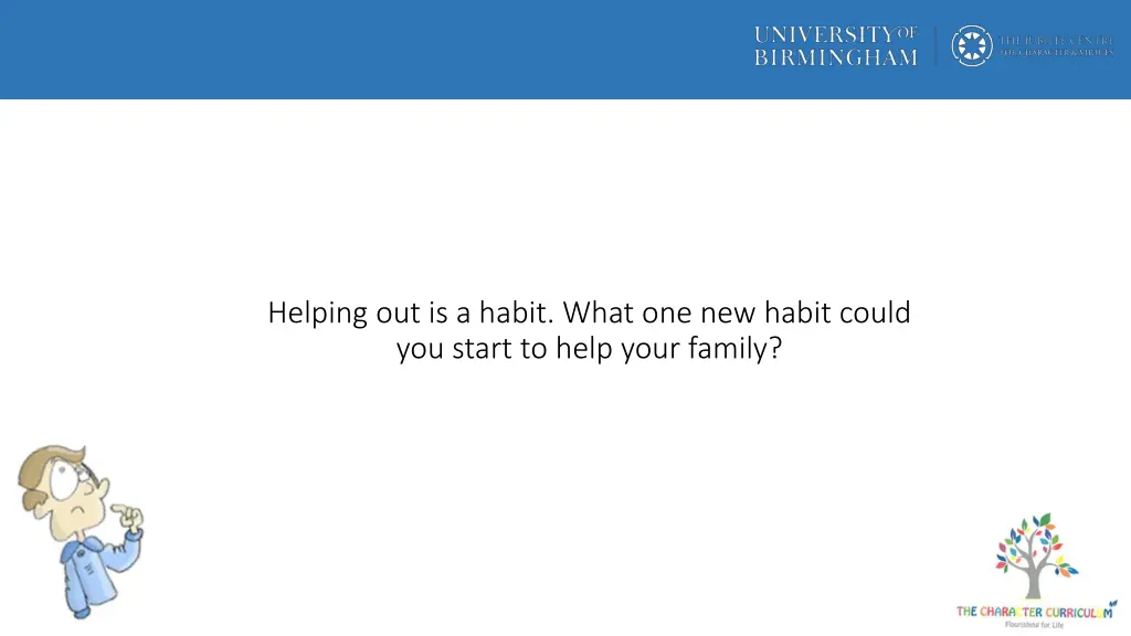 helping out is a habit what one new habit could