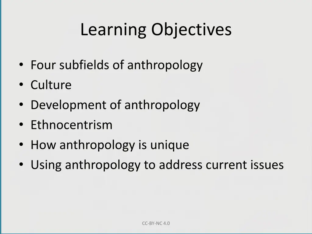 learning objectives
