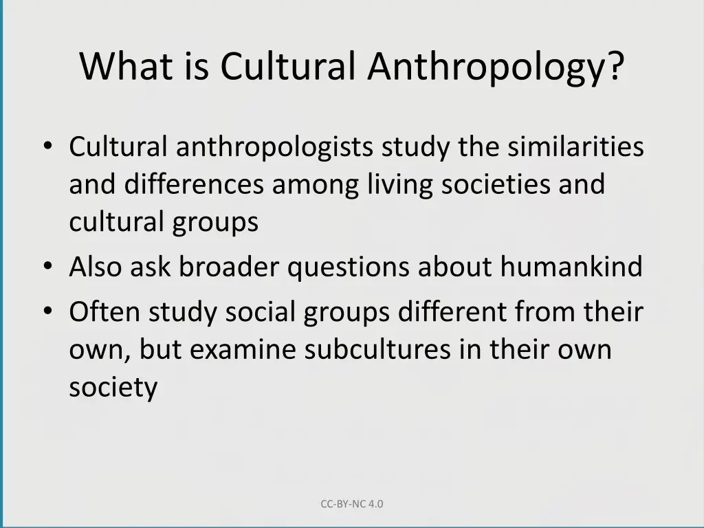 what is cultural anthropology