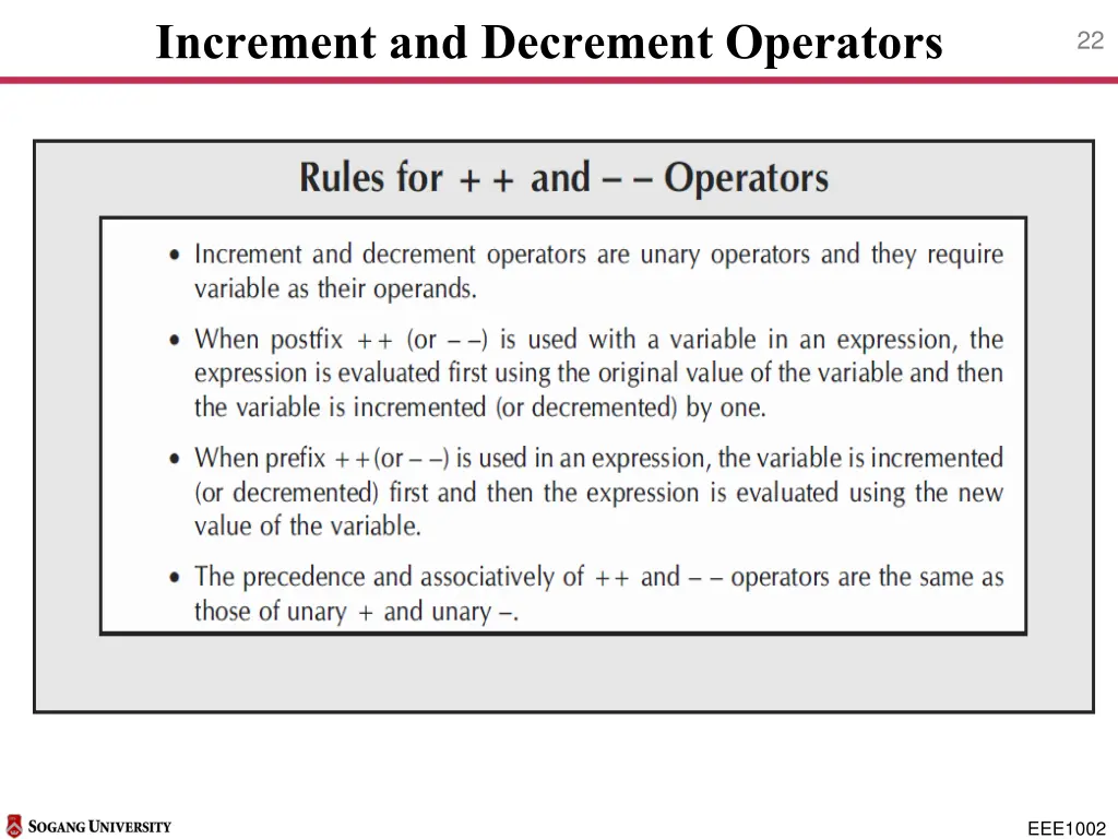 increment and decrement operators 3