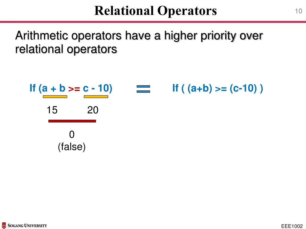 relational operators 2