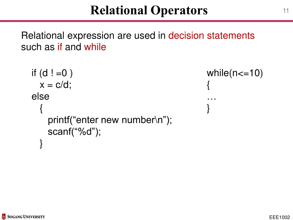 relational operators 3