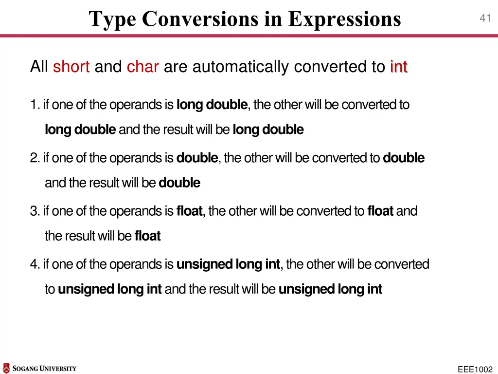 type conversions in expressions 2