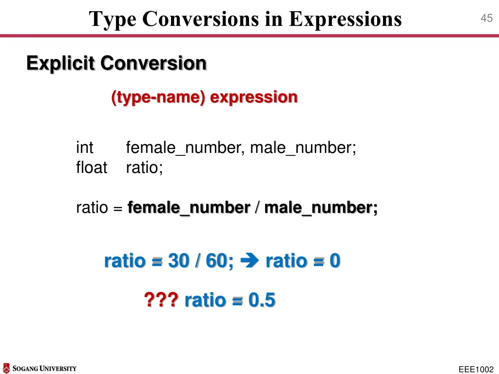 type conversions in expressions 6