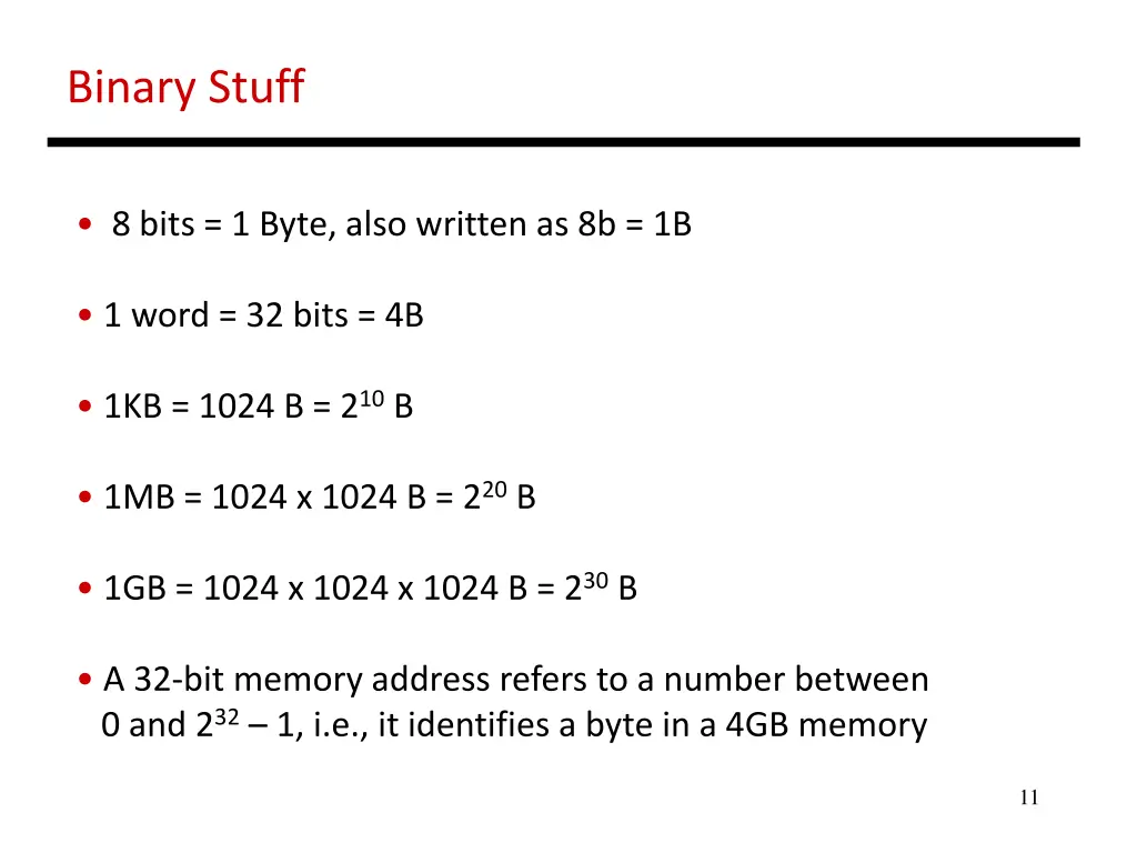 binary stuff