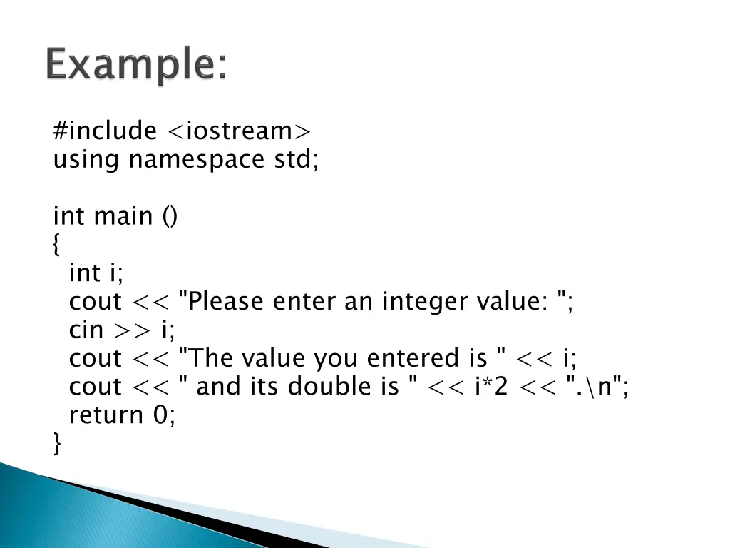 include iostream using namespace std