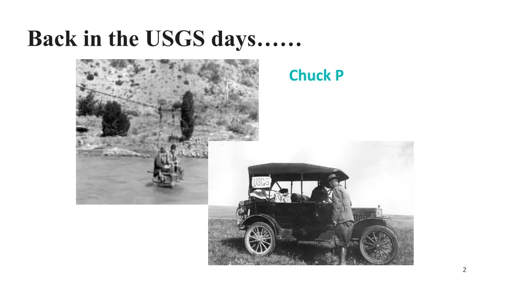 back in the usgs days