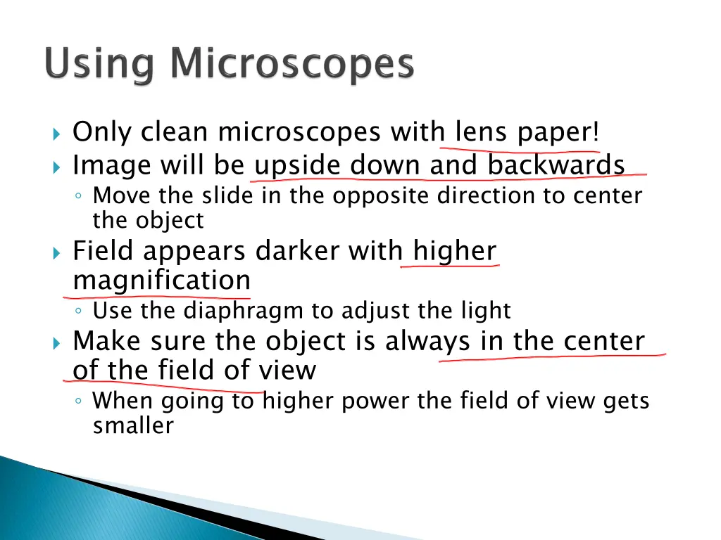 only clean microscopes with lens paper image will