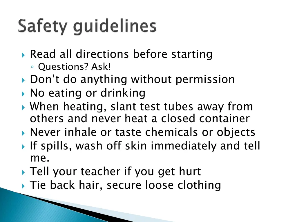 read all directions before starting questions