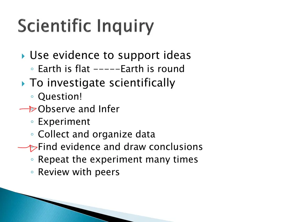 use evidence to support ideas earth is flat earth