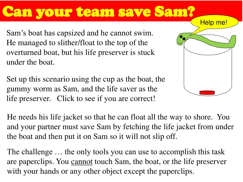 can your team save sam can your team save sam