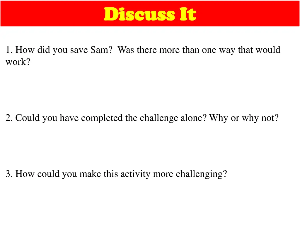 discuss it discuss it