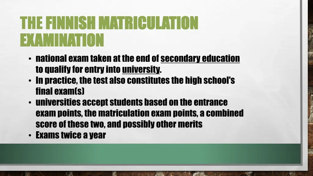 the finnish matriculation finnish matriculation