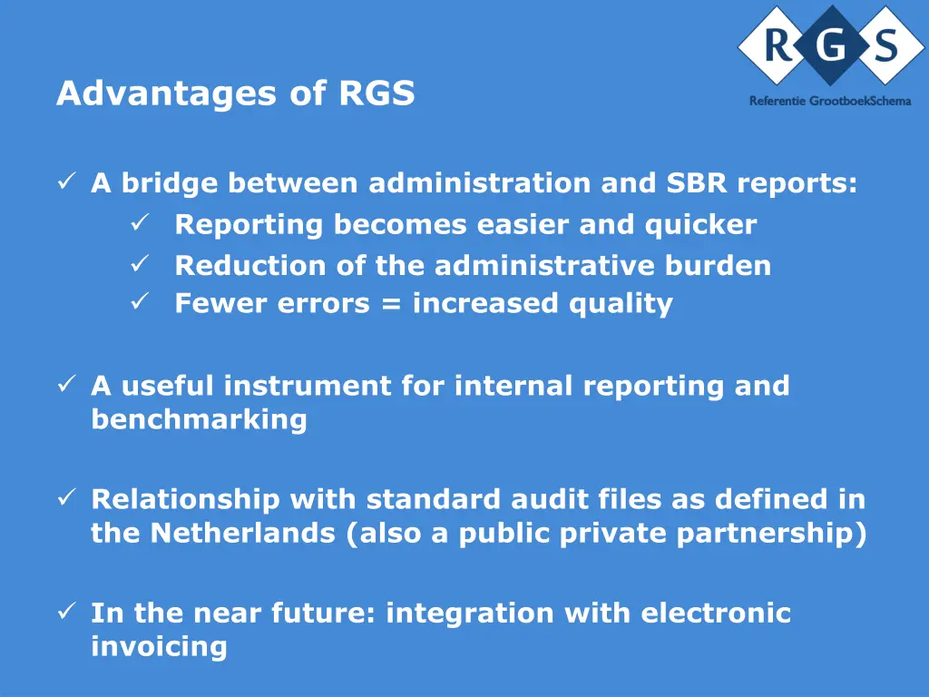 advantages of rgs