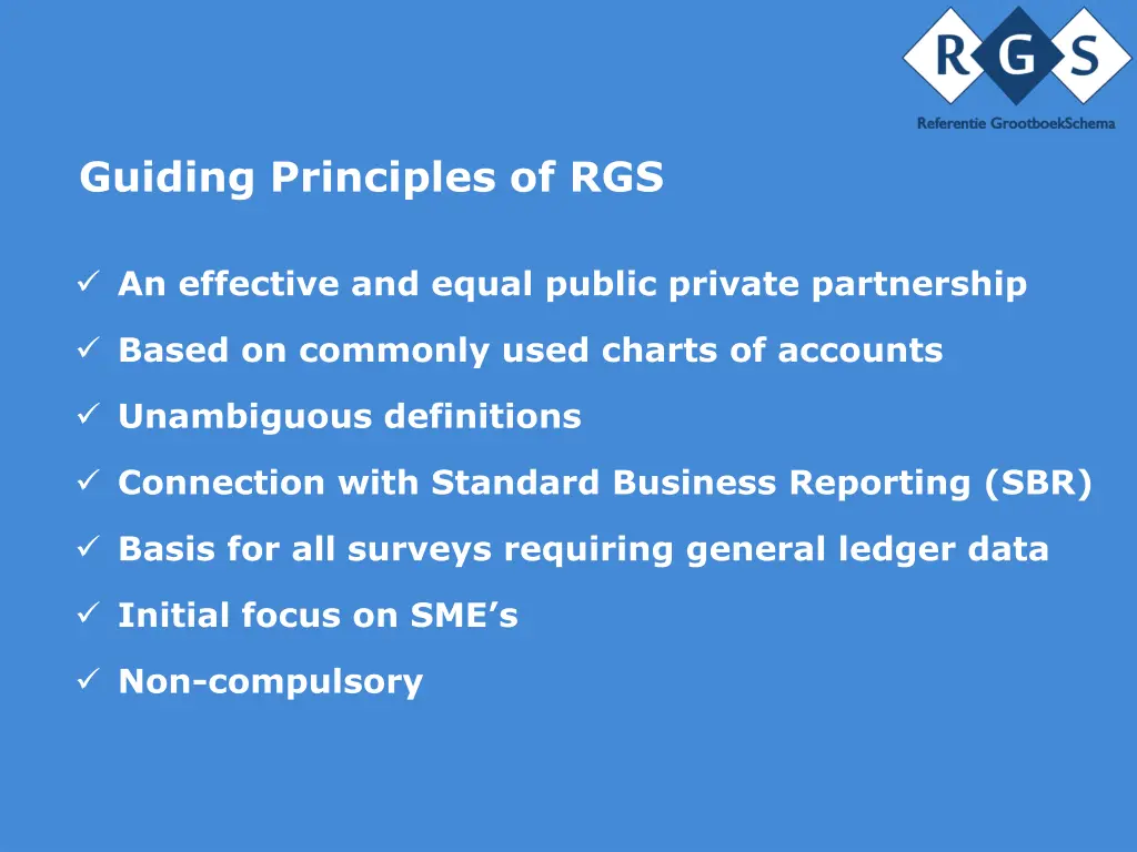 guiding principles of rgs