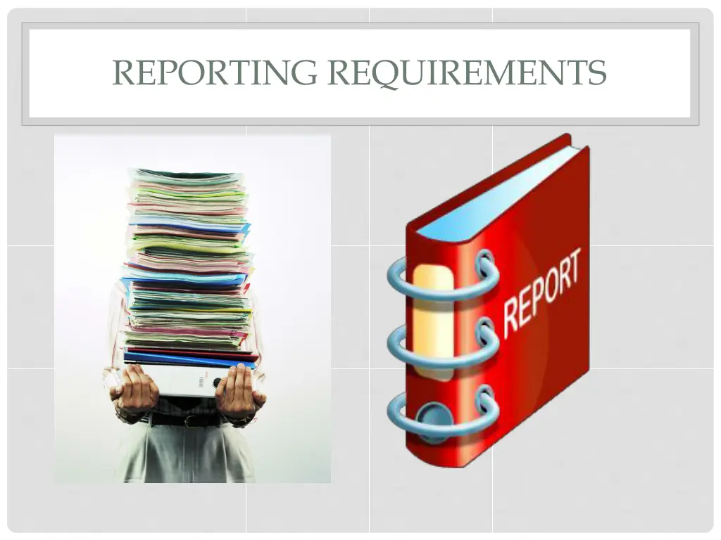 reporting requirements
