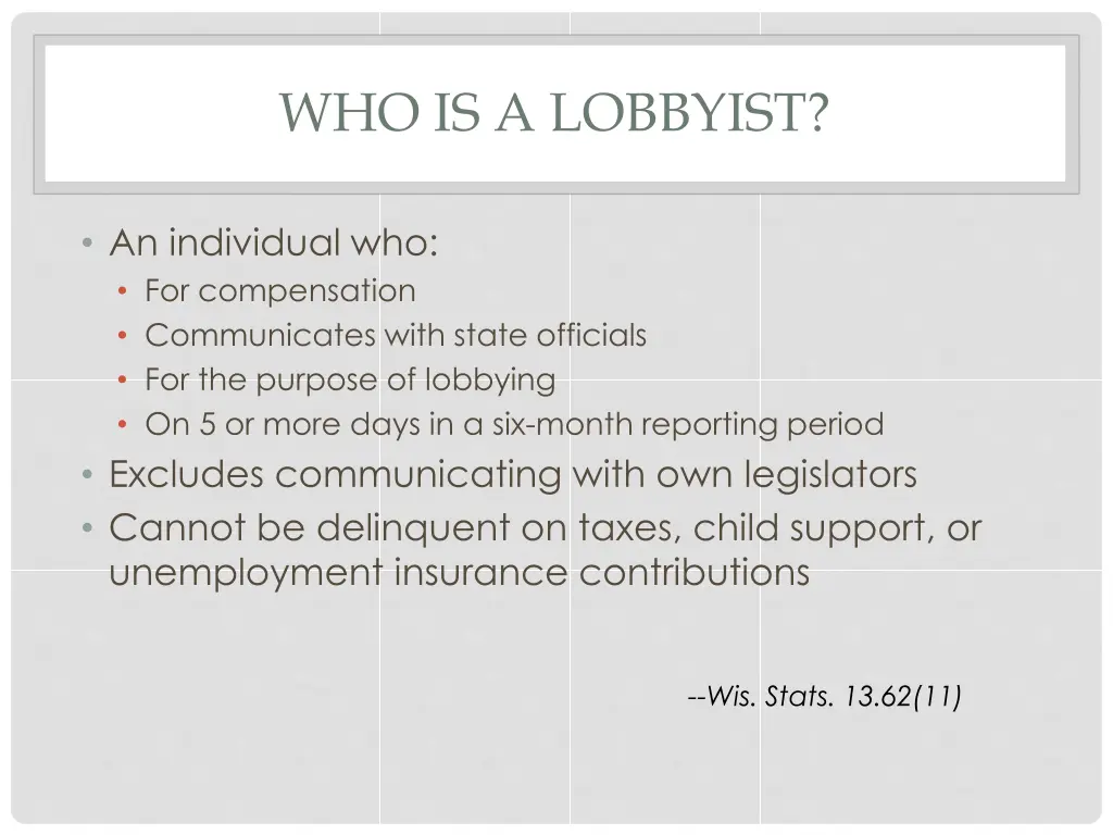 who is a lobbyist