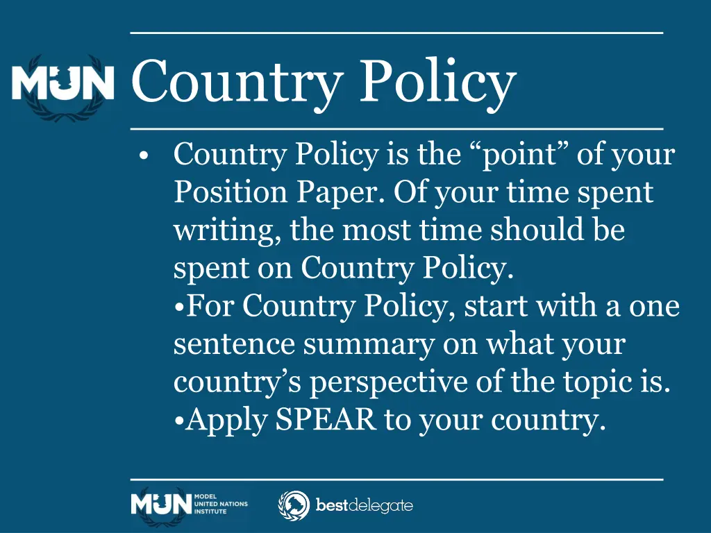 country policy