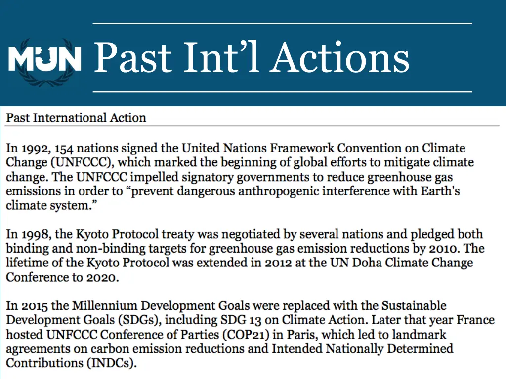 past int l actions 1