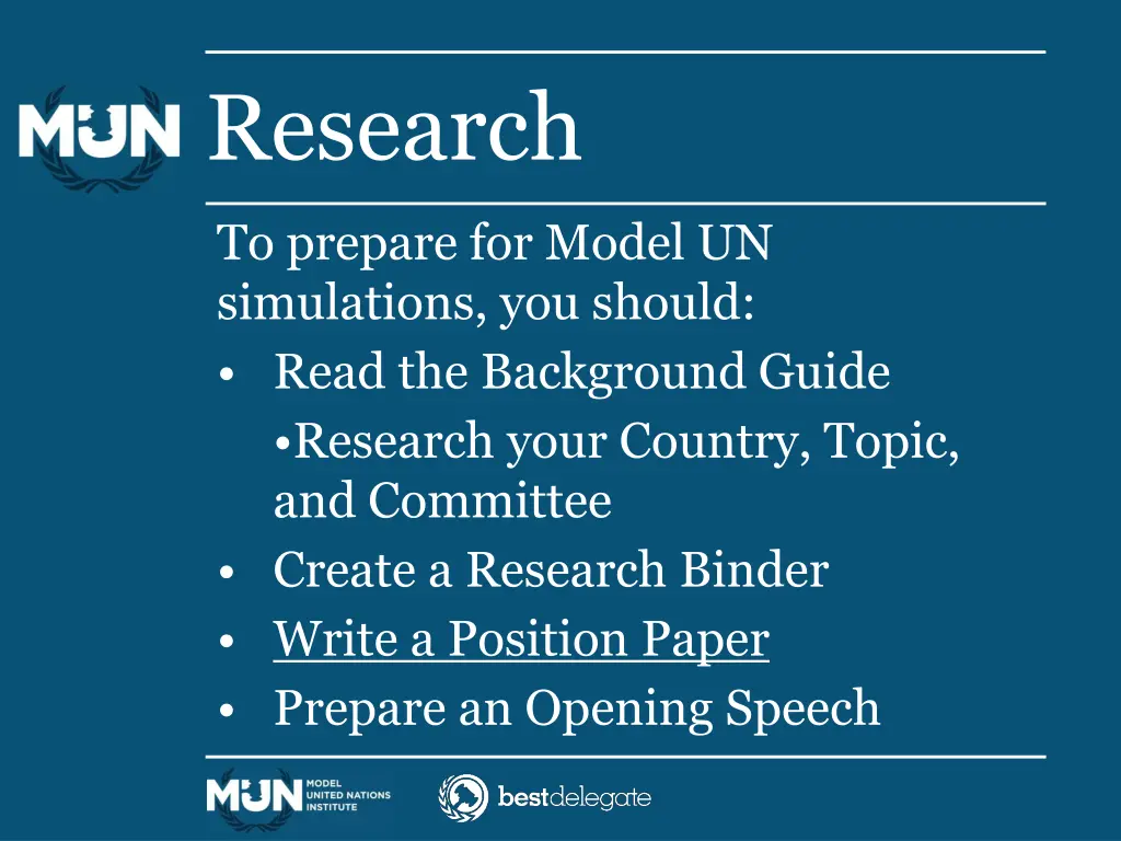 research