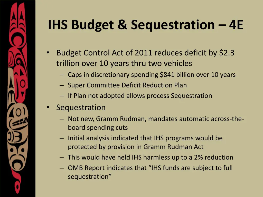 ihs budget sequestration 4e
