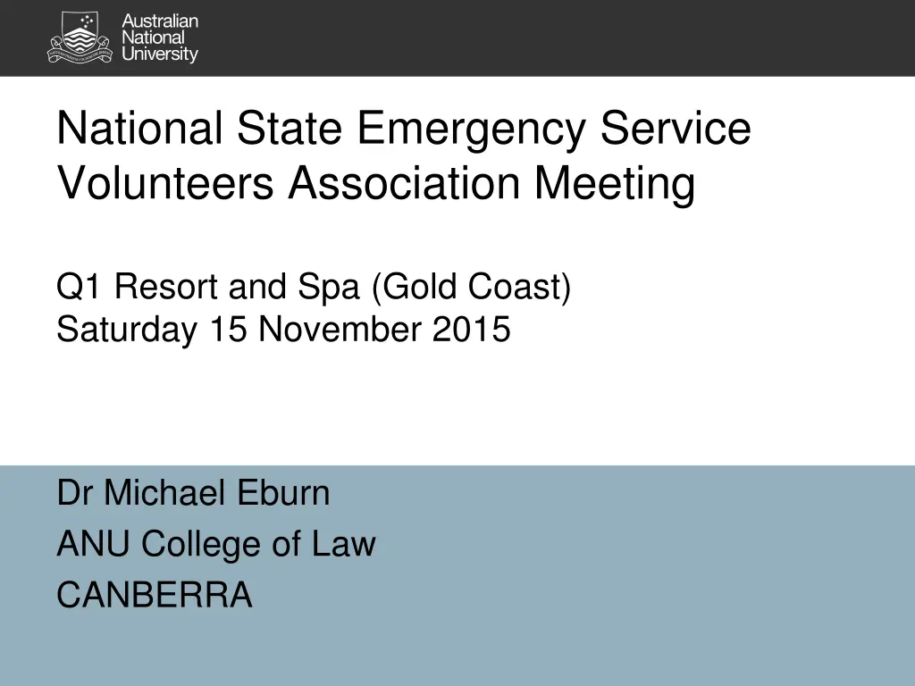 national state emergency service volunteers