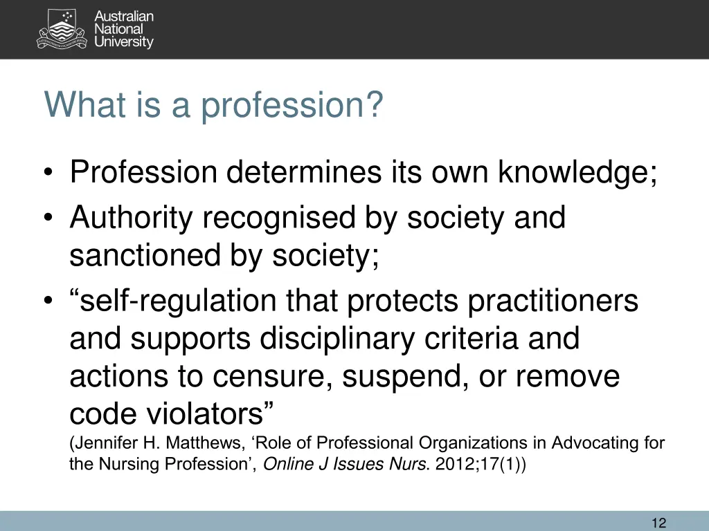 what is a profession