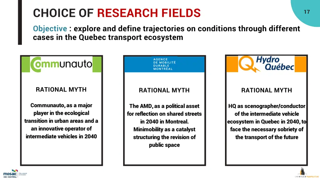 choice of research fields objective explore