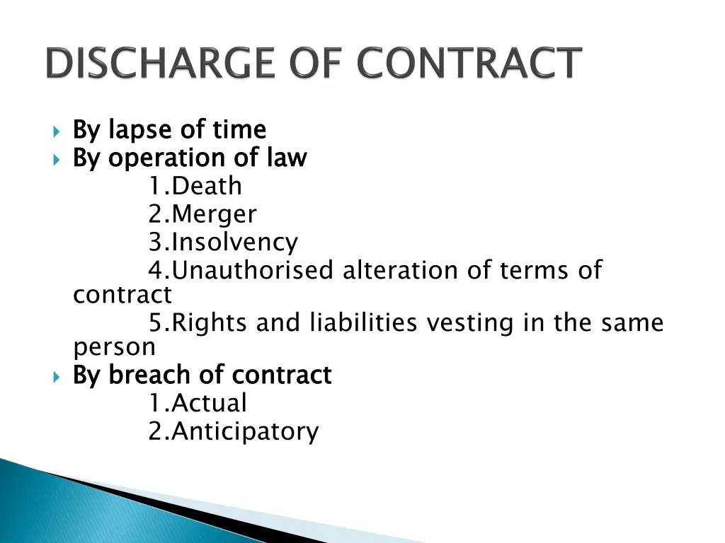 by lapse of time by operation of law 1 death