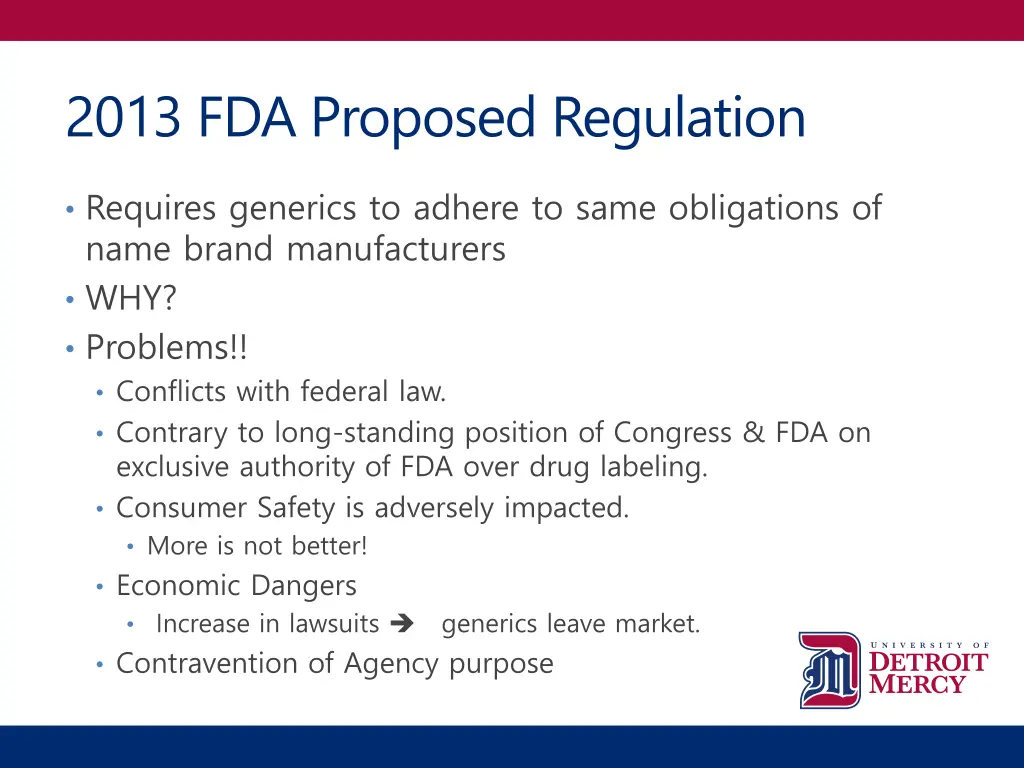 2013 fda proposed regulation